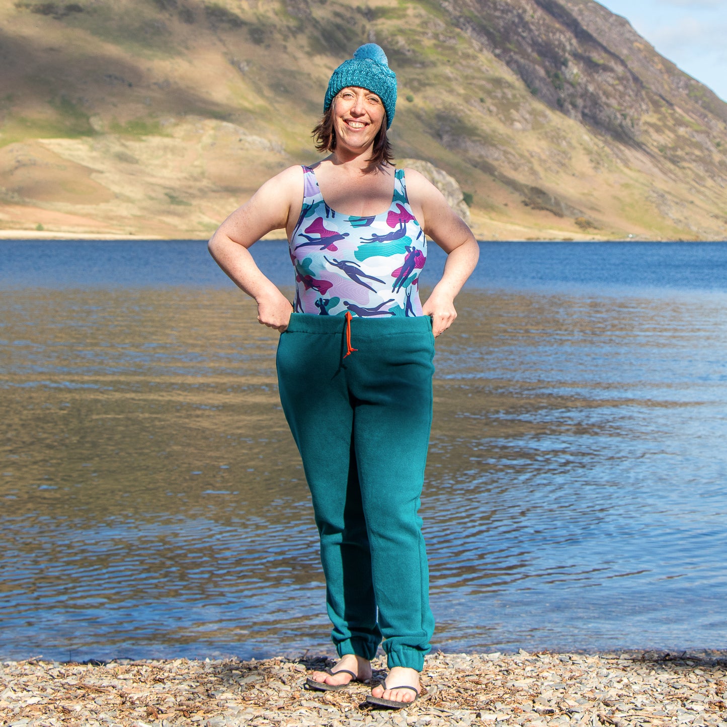 Fleece Joggers - Teal