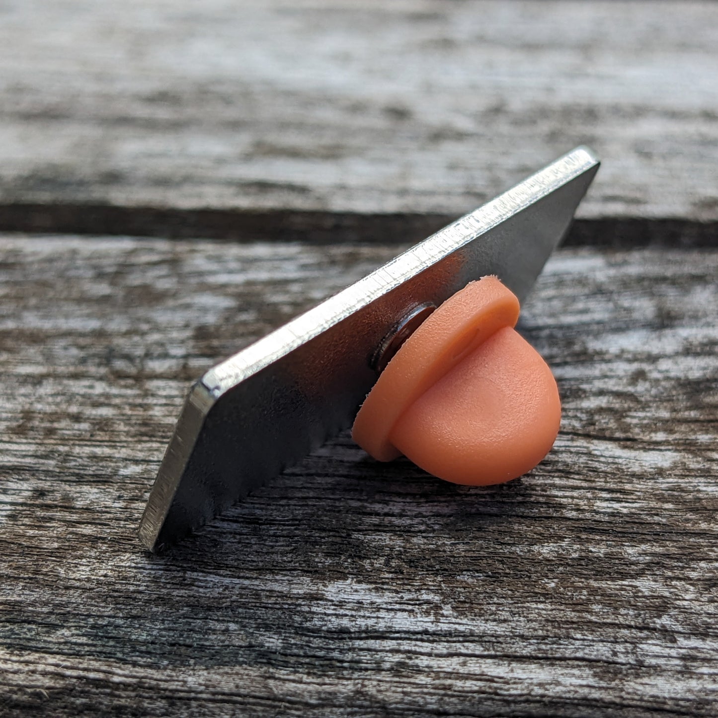 Cable Knit Bobble Hat - Orange & Coral