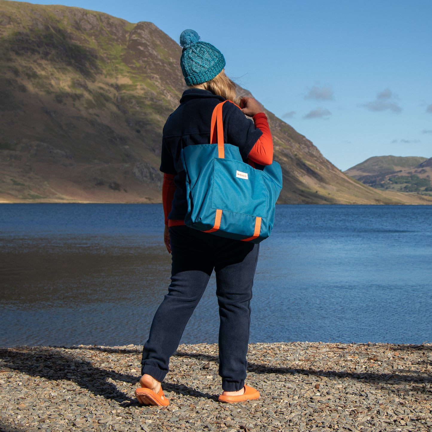 Waterproof Canvas Tote Bag - Teal