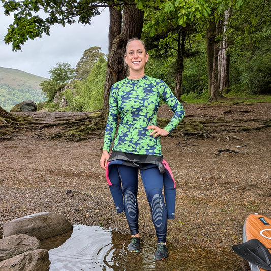 Lime Leaves Long Rash Guard