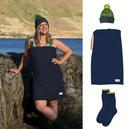 Changing Tube, Bobble Hat & Socks Bundle - Marine