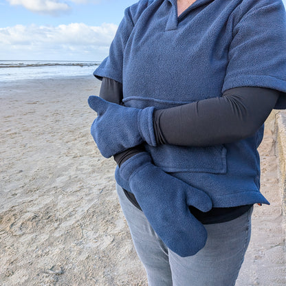 Fleece Mittens - Marine