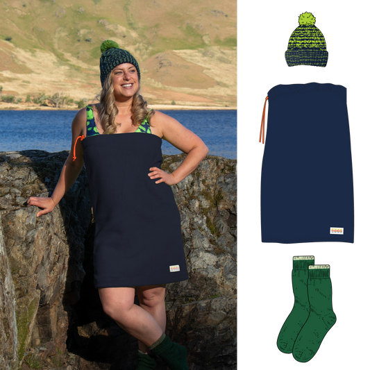 Changing Tube, Bobble Hat & Socks Bundle - Marine
