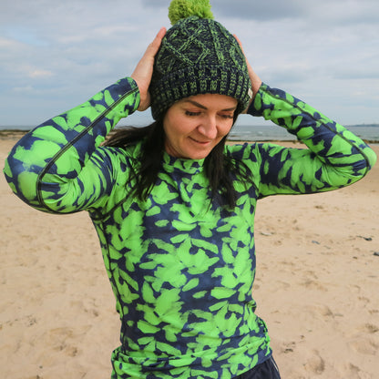 Lime Leaves Long Rash Guard