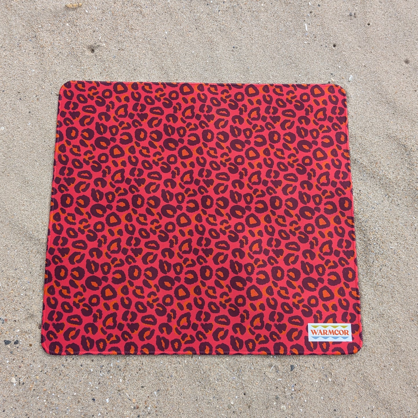 Coral Leopard Water-Resistant Outdoor Changing Mat