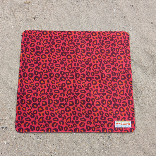 Coral Leopard Water-Resistant Outdoor Changing Mat