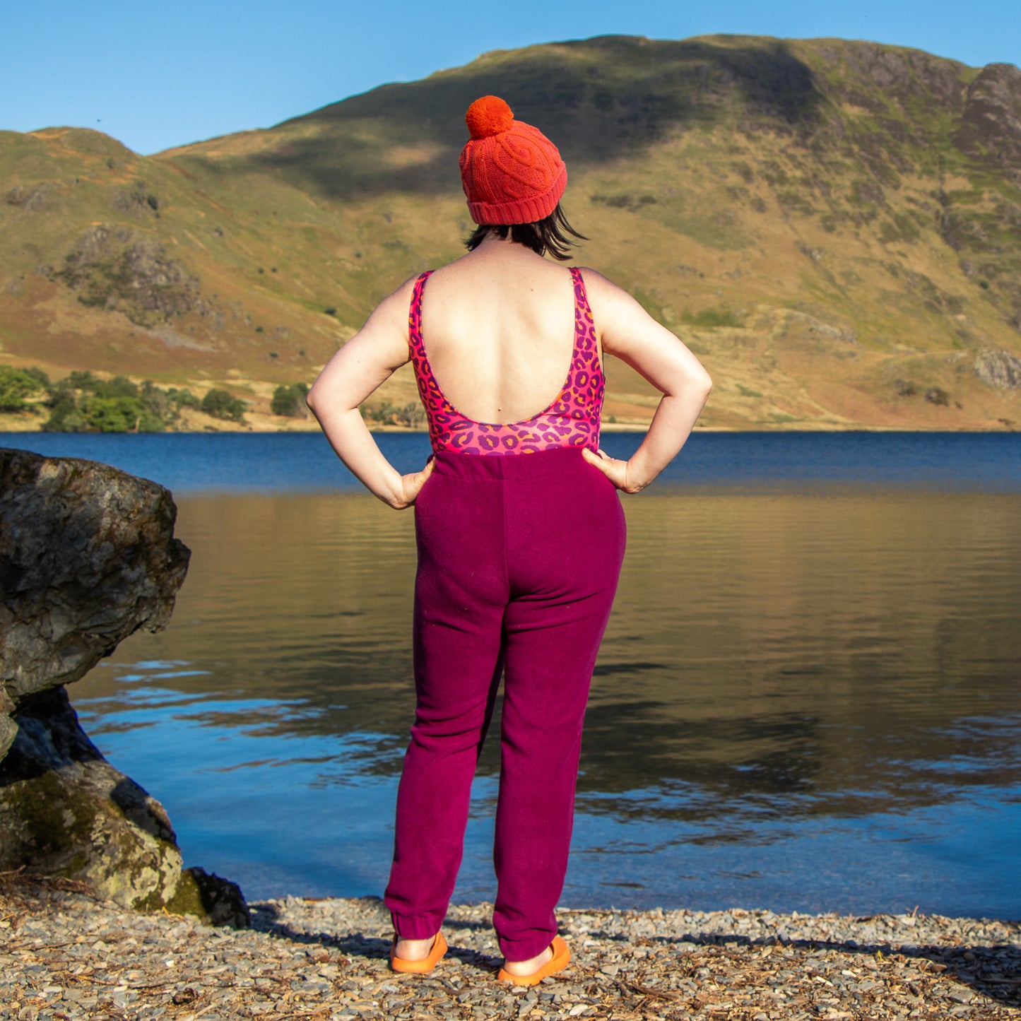 Fleece Joggers - Plum