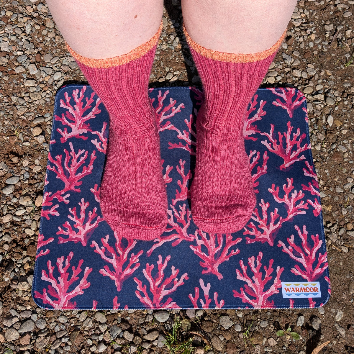 Midnight Coral Water-Resistant Outdoor Changing Mat