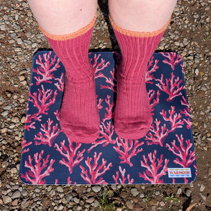 Midnight Coral Water-Resistant Outdoor Changing Mat