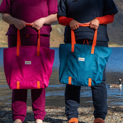 Waterproof Canvas Tote Bag - Pink
