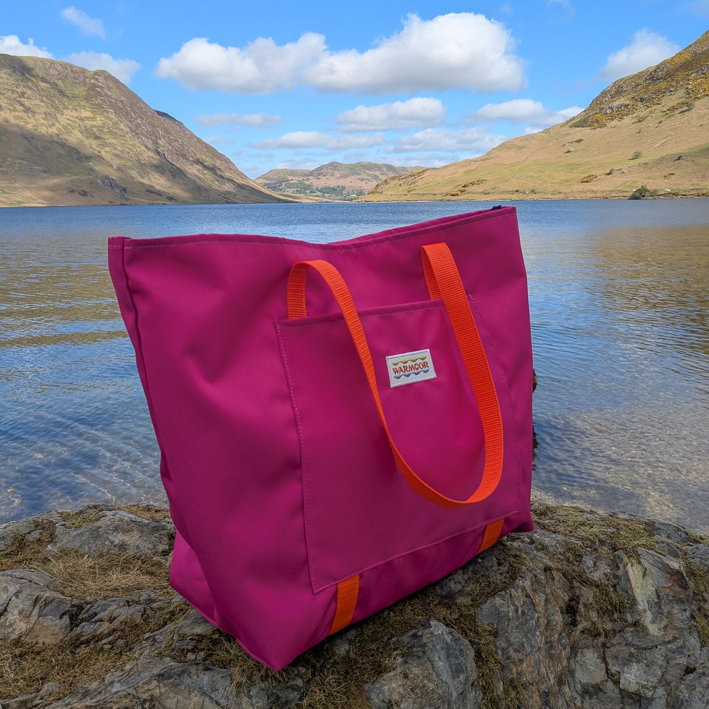 Waterproof Canvas Tote Bag - Pink