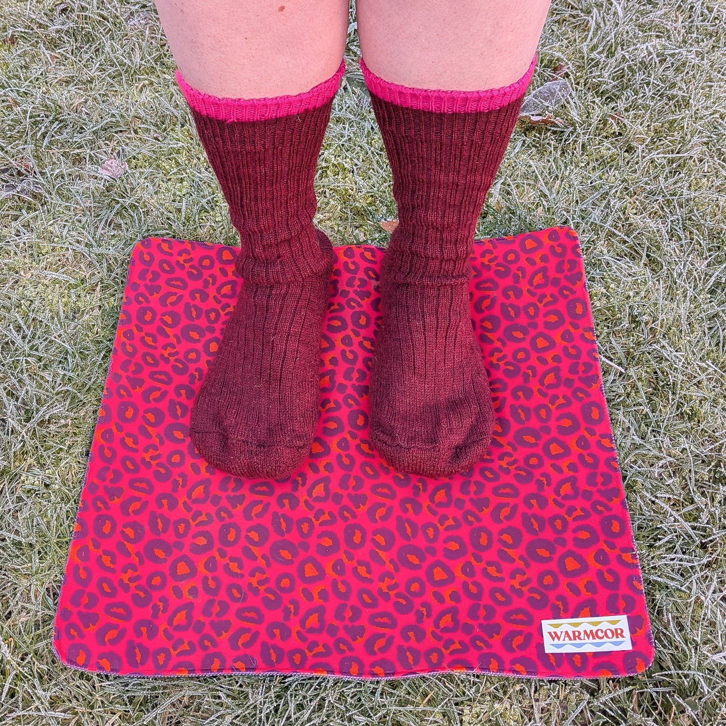 Coral Leopard Water-Resistant Outdoor Changing Mat