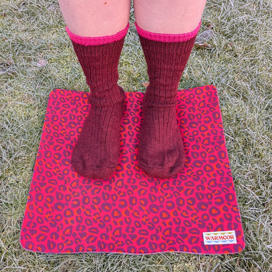 Coral Leopard Water-Resistant Outdoor Changing Mat