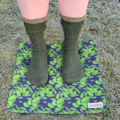 Lime Leaves Water-Resistant Outdoor Changing Mat