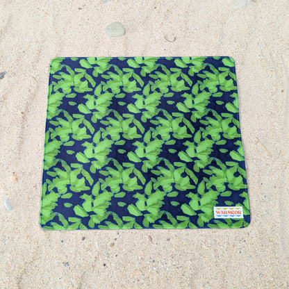 Lime Leaves Water-Resistant Outdoor Changing Mat