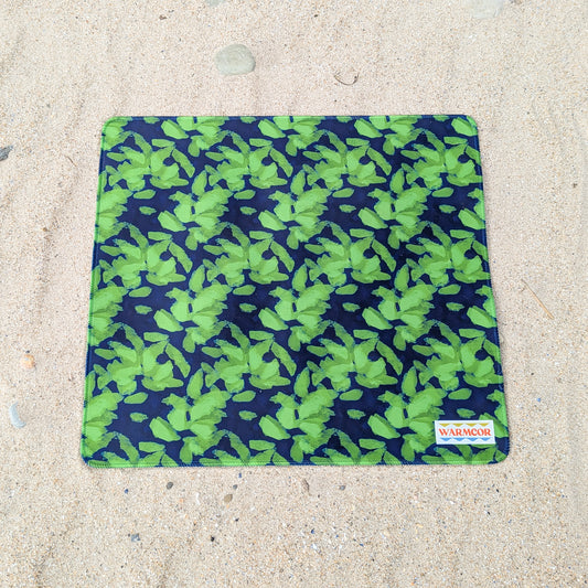 Lime Leaves Water-Resistant Outdoor Changing Mat