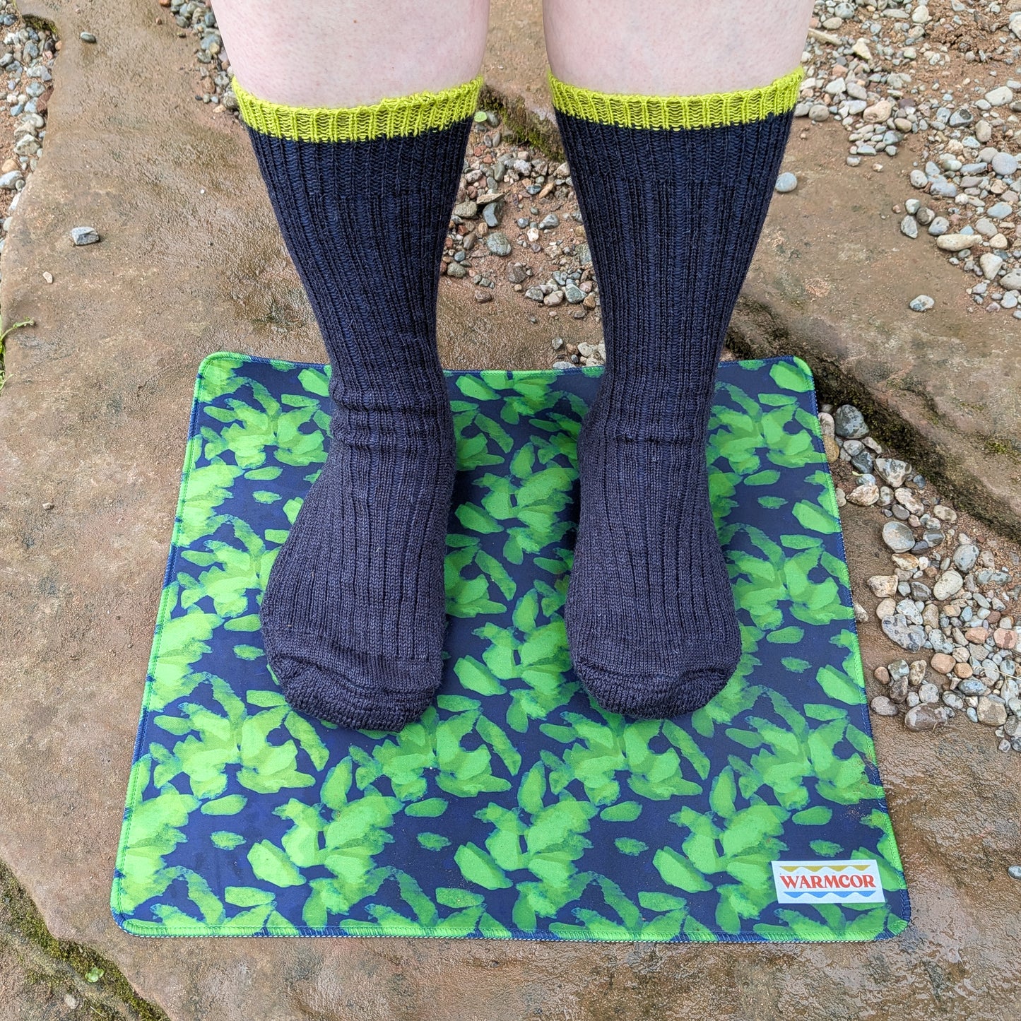 Lime Leaves Water-Resistant Outdoor Changing Mat