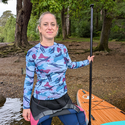 Camo Swimmers Long Rash Guard