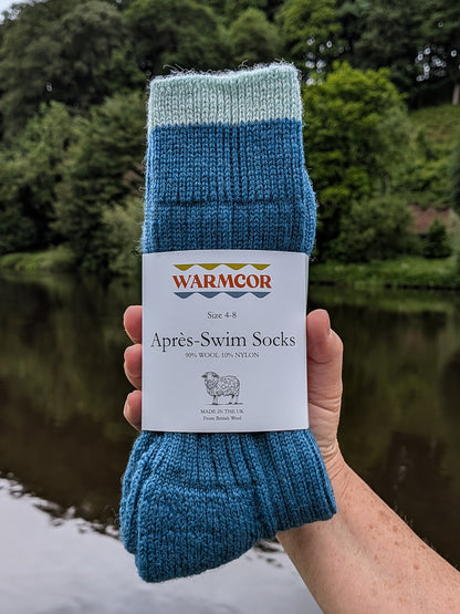 British Wool Socks - Teal & Mint